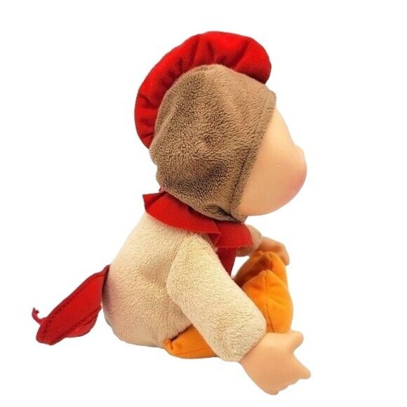 Cabbage Patch Rocky Rooster Doll 11" Rooster Costume Vinyl Face Farm Cuties - Picture 6 of 11